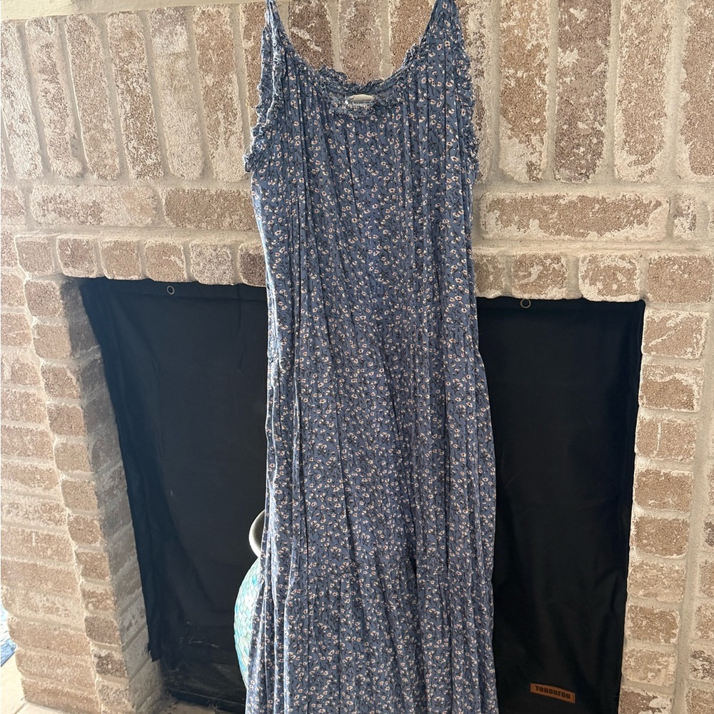 NATURAL LIFE Blue Floral Maxi Dress